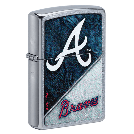 Zippo Mlb Atlanta Braves Street Chrome
