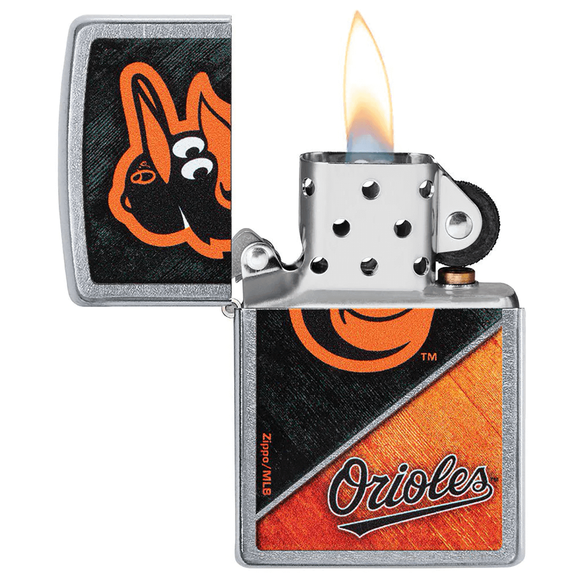 Zippo Mlb Baltimore Orioles Street Chrome