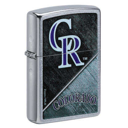 Zippo Mlb Colorado Rockies Street Chrome