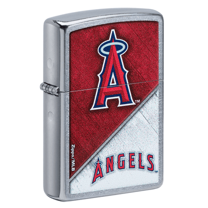 Zippo Mlb Angels Street Chrome