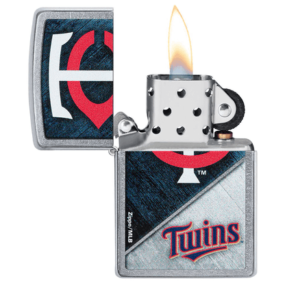 Zippo Mlb Minnesota Twins Street Chrome