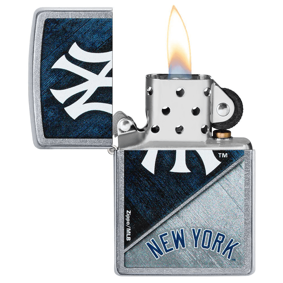 Zippo Mlb New York Yankees Street Chrome