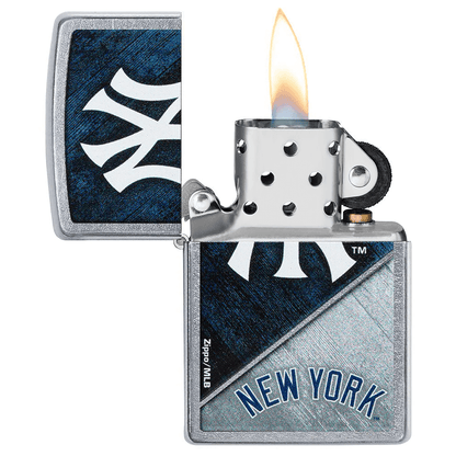 Zippo Mlb New York Yankees Street Chrome