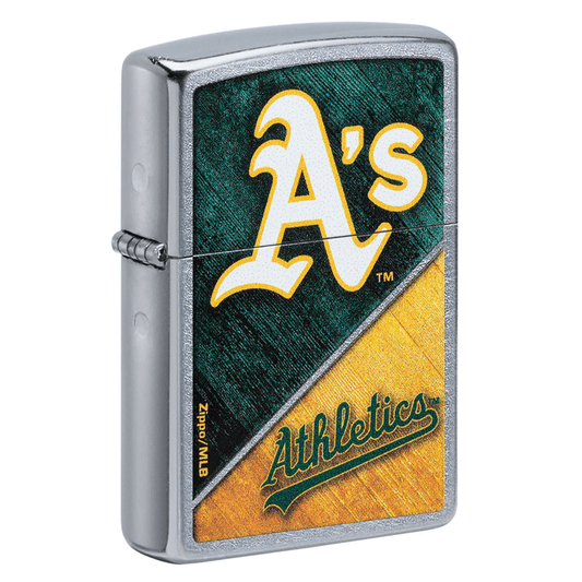 Zippo Mlb Oakland Athletics Street Chrome