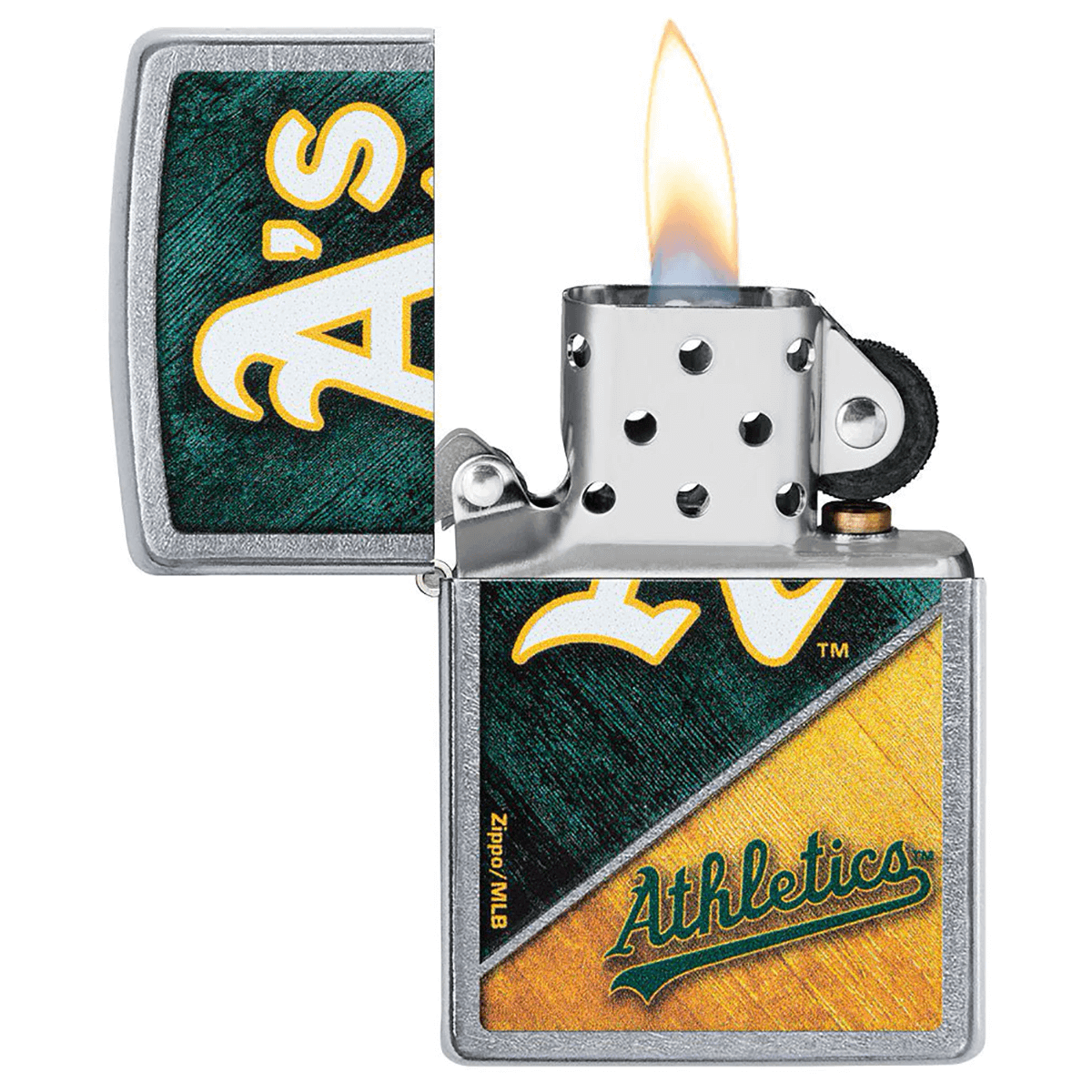 Zippo Mlb Oakland Athletics Street Chrome