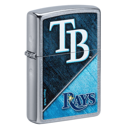 Zippo Mlb Tampa Bay Rays Street Chrome