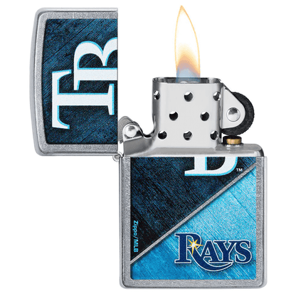 Zippo Mlb Tampa Bay Rays Street Chrome