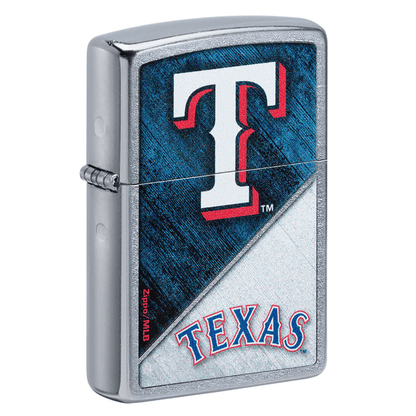 Zippo Mlb Texas Rangers Street Chrome