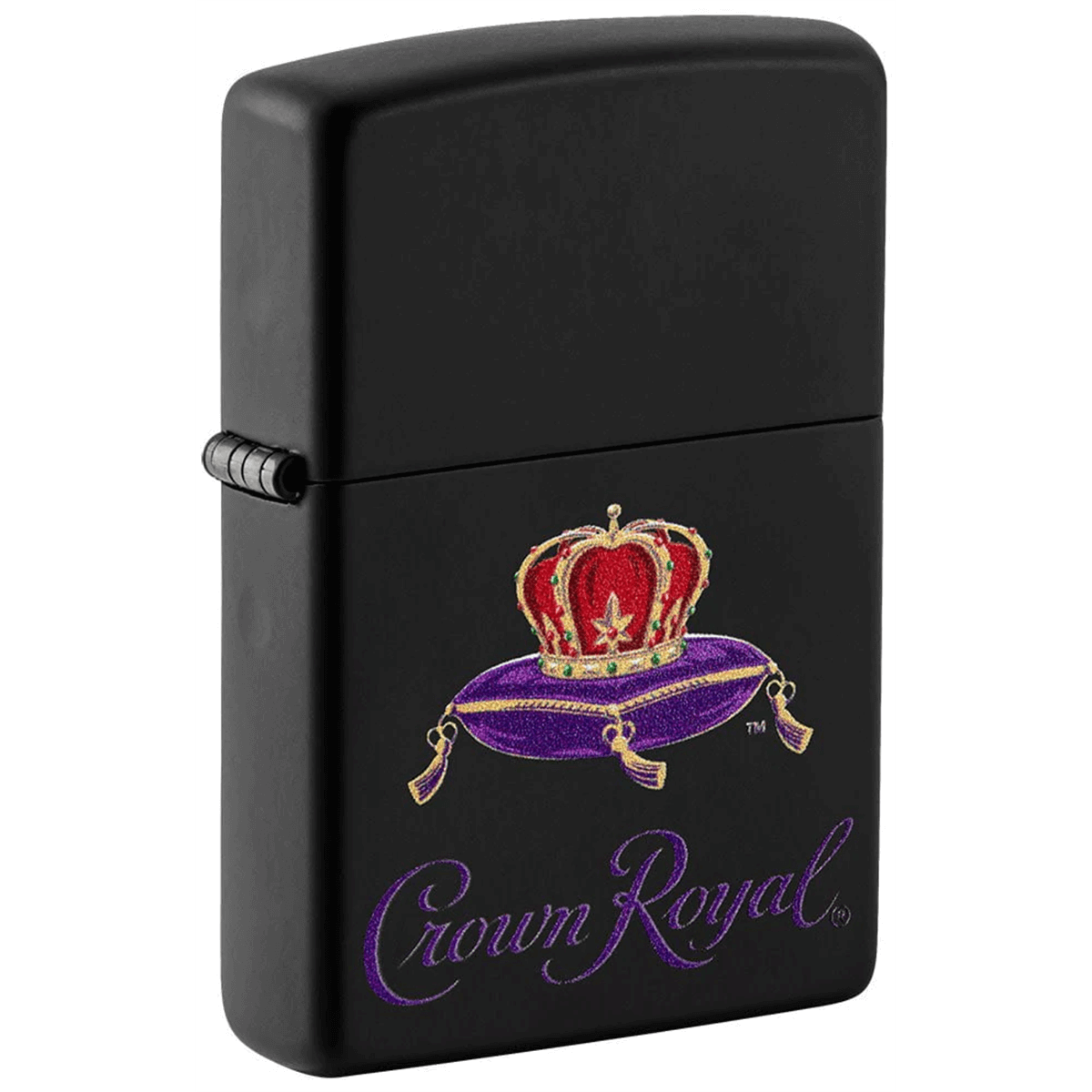 Zippo Black Matte Crown Royal