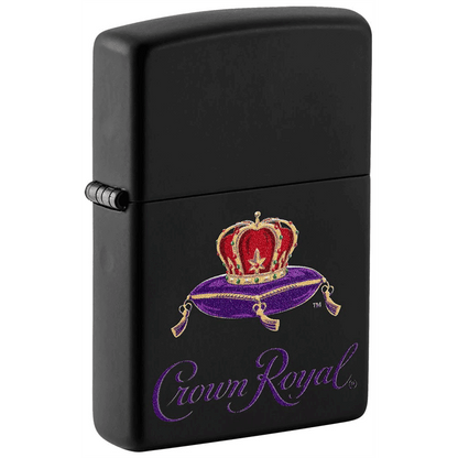 Zippo Black Matte Crown Royal