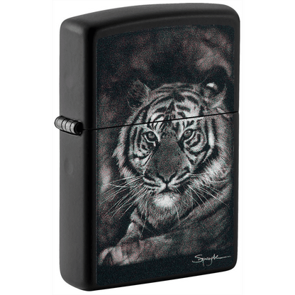 Zippo Black Matte Spazuk Tiger