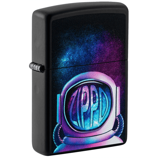 Zippo Black Matte Astronaut Desgin