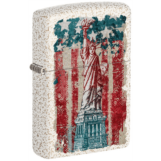 Zippo Mercury Glass Statue Of Liberty Design
