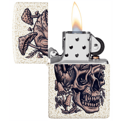 Zippo Mercury Glass Skullshroom Design