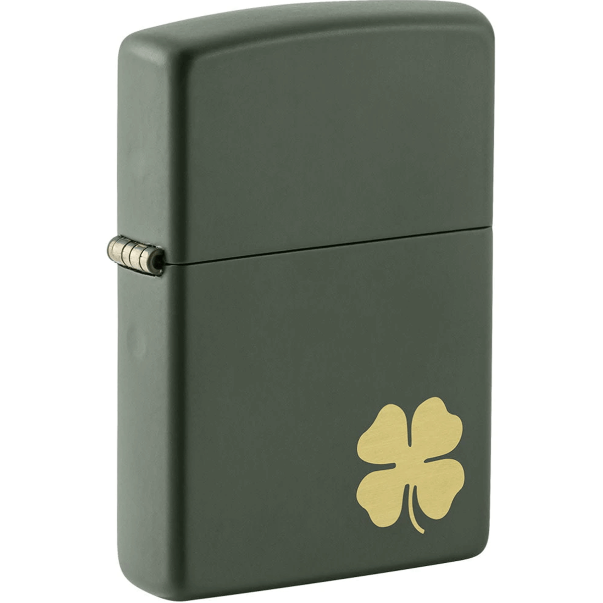Green Matte Four Leaf Clover Design