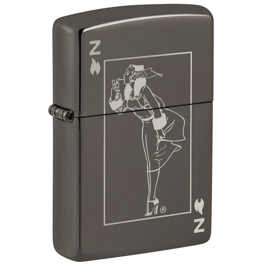 Zippo Black Ice Windy Design