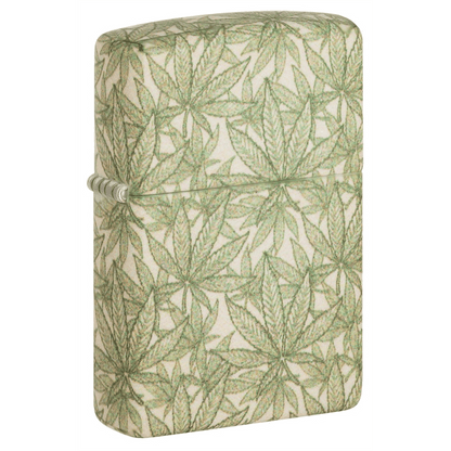 Zippo Matte Leaf Design