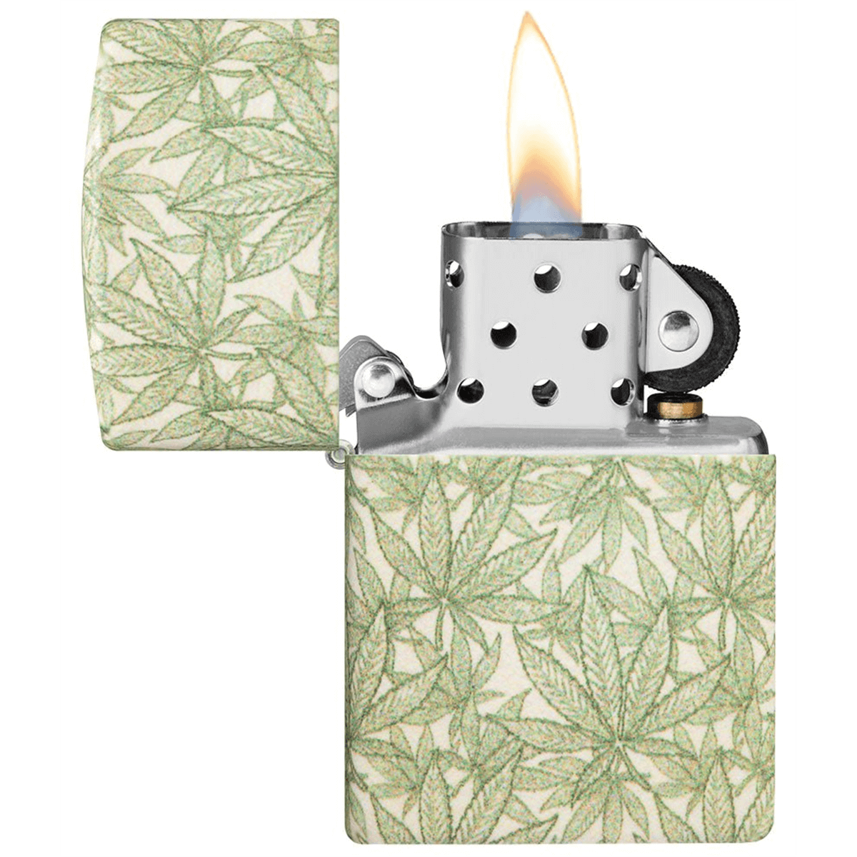 Zippo Matte Leaf Design