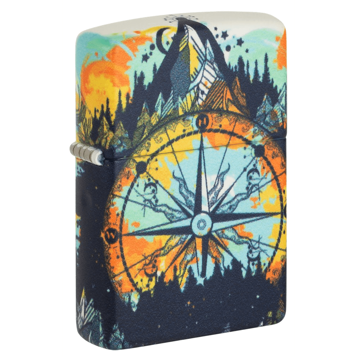 Zippo Glow-In-The-Dark Green Compass Design