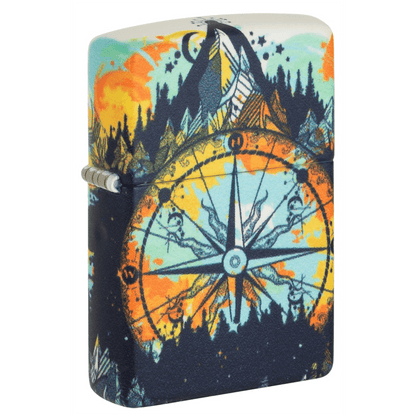 Zippo Glow-In-The-Dark Green Compass Design