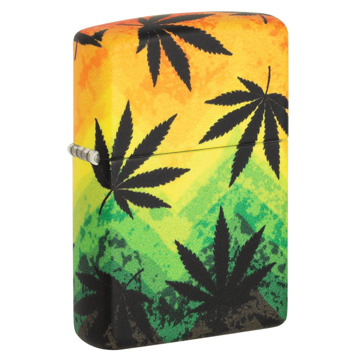 Zippo Matte Multi-Color Leaf Design