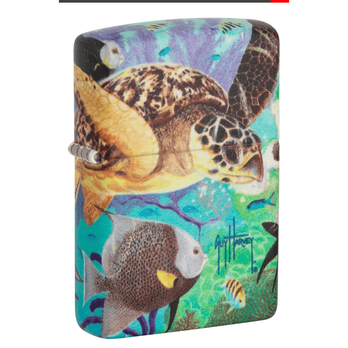 Zippo Glow-In-The-Dark Green Guy Harvey Design