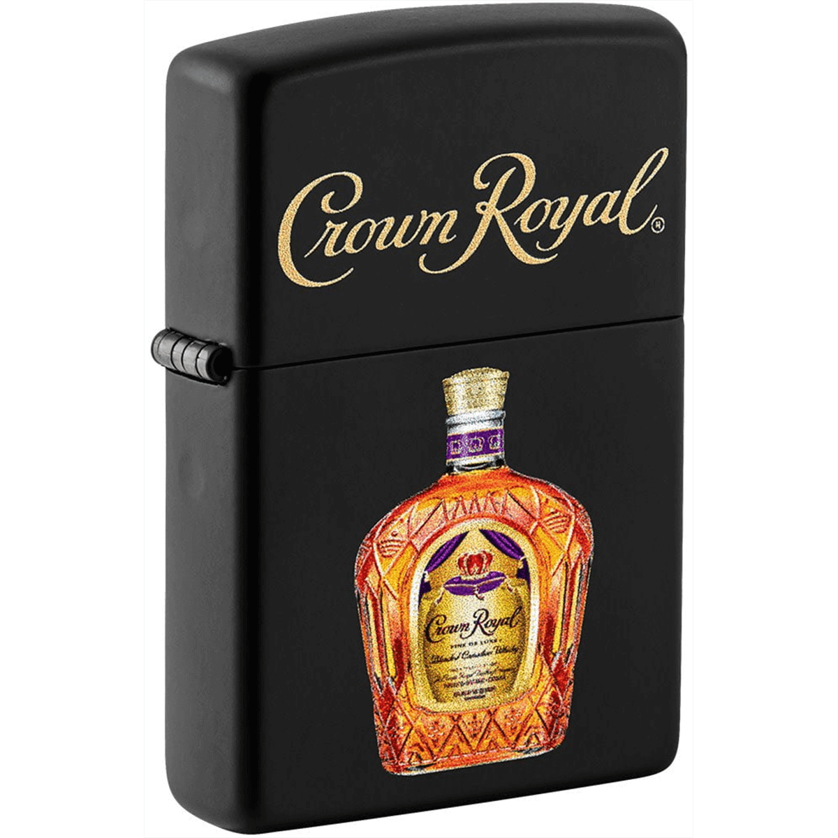 Zippo Black Matte Crown Royal Bottle