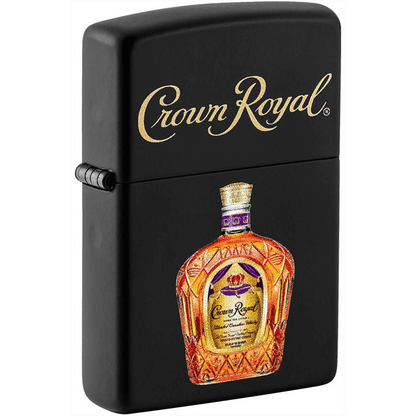 Zippo Black Matte Crown Royal Bottle