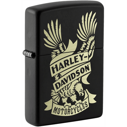 Zippo Black Matte Harley Davidson