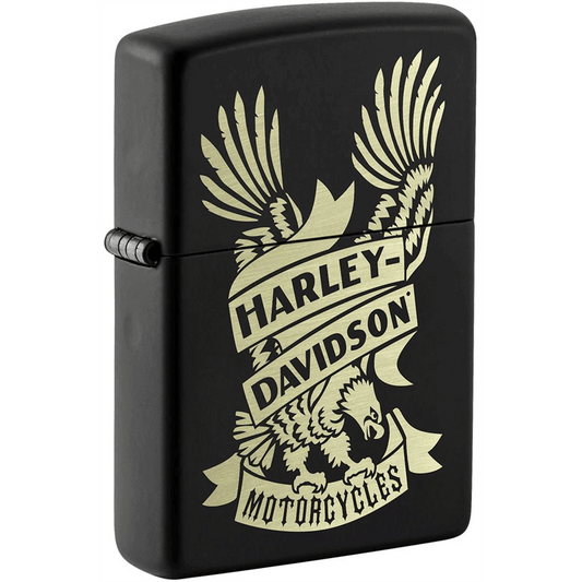 Zippo Black Matte Harley Davidson