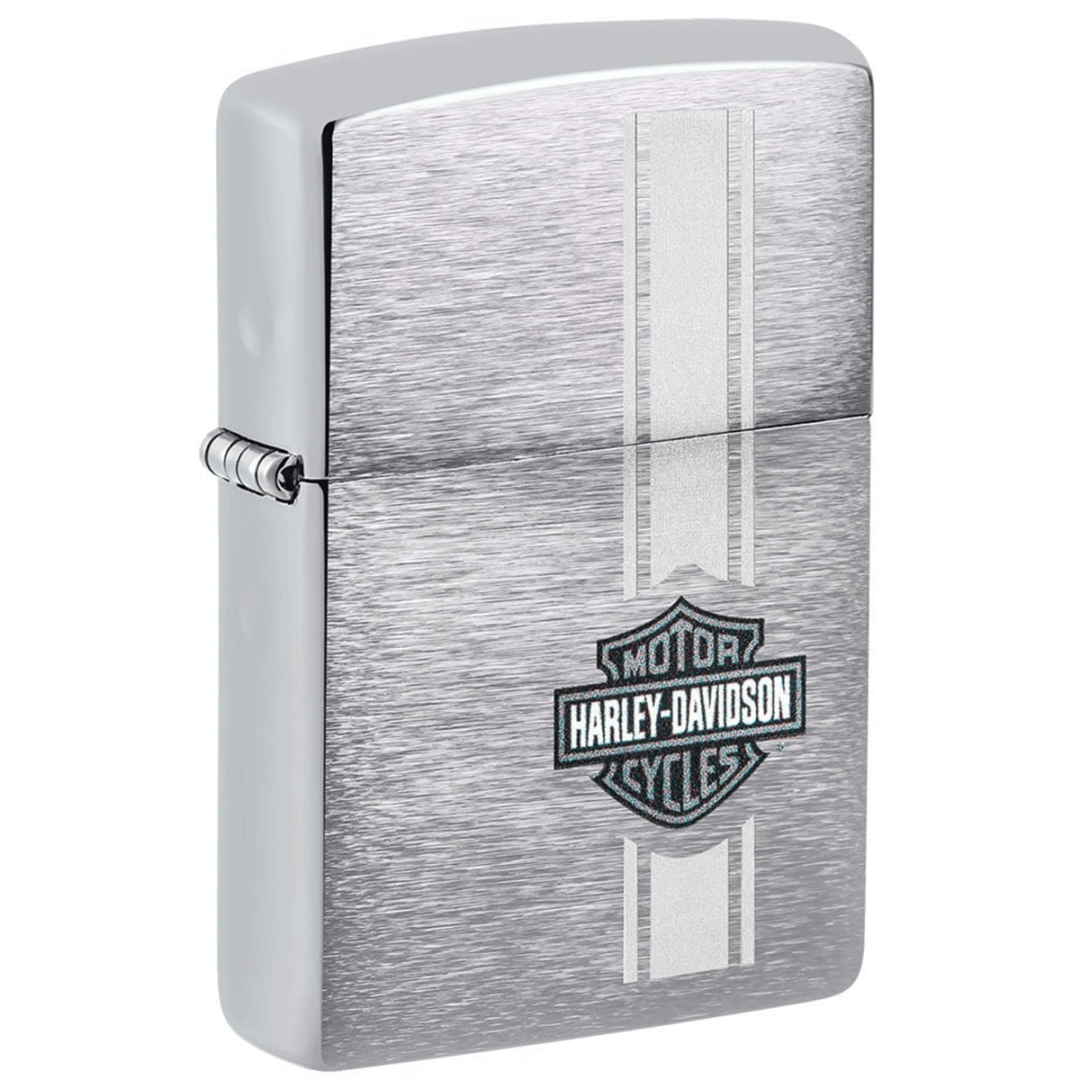 Zippo Brushed Chrome Harley- Davidson Design