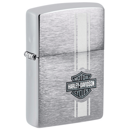 Zippo Brushed Chrome Harley- Davidson Design