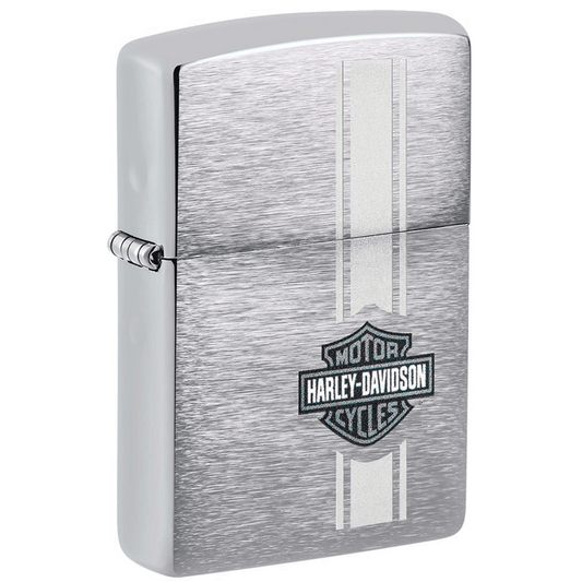 Zippo Brushed Chrome Harley- Davidson Design