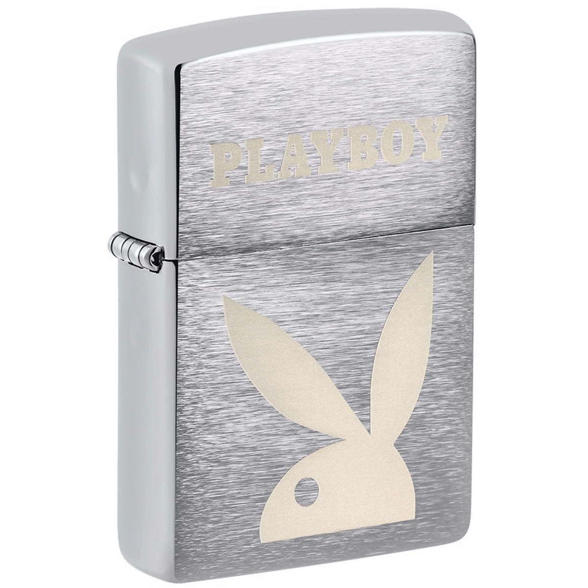 Zippo Brushed Chrome Playboy