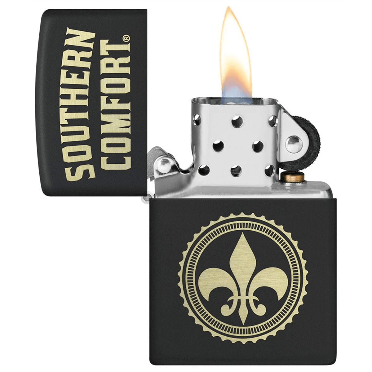 Zippo Black Matte Southern Comfort