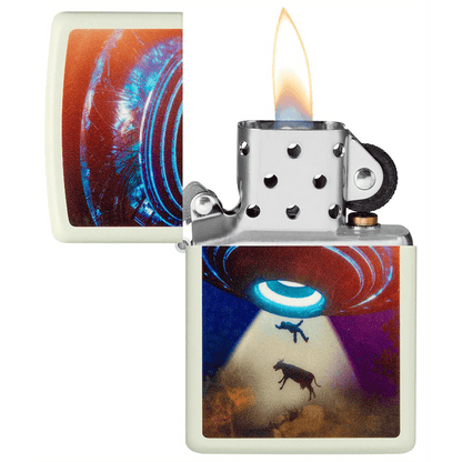 Zippo Glow-In-The-Dark Ufo Design