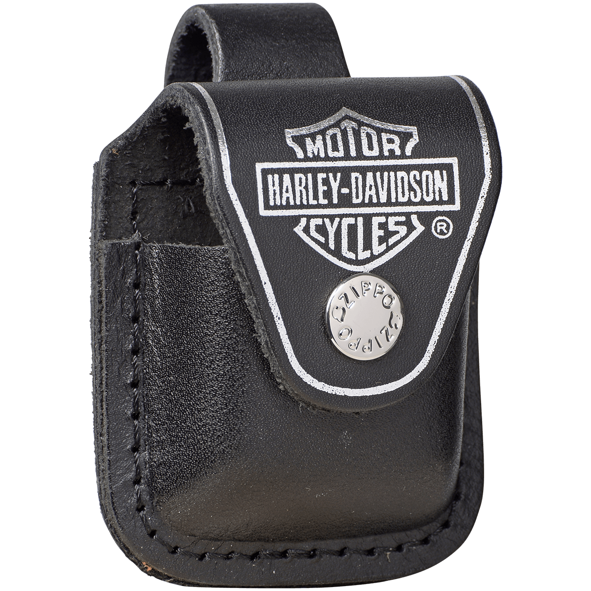 Zippo Pouch Harley-Davidson With Loop Black