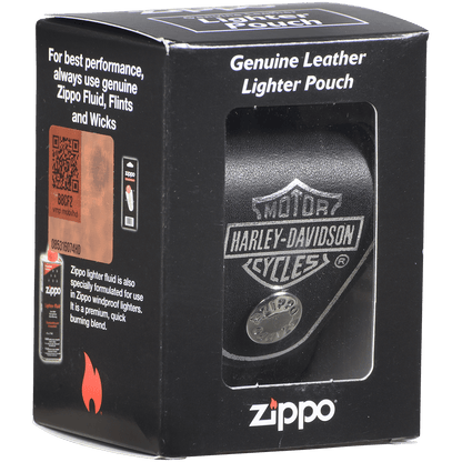 Zippo Pouch Harley-Davidson With Loop Black