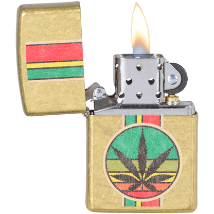 Zippo Pk Collection Retro Rasta Street Brass