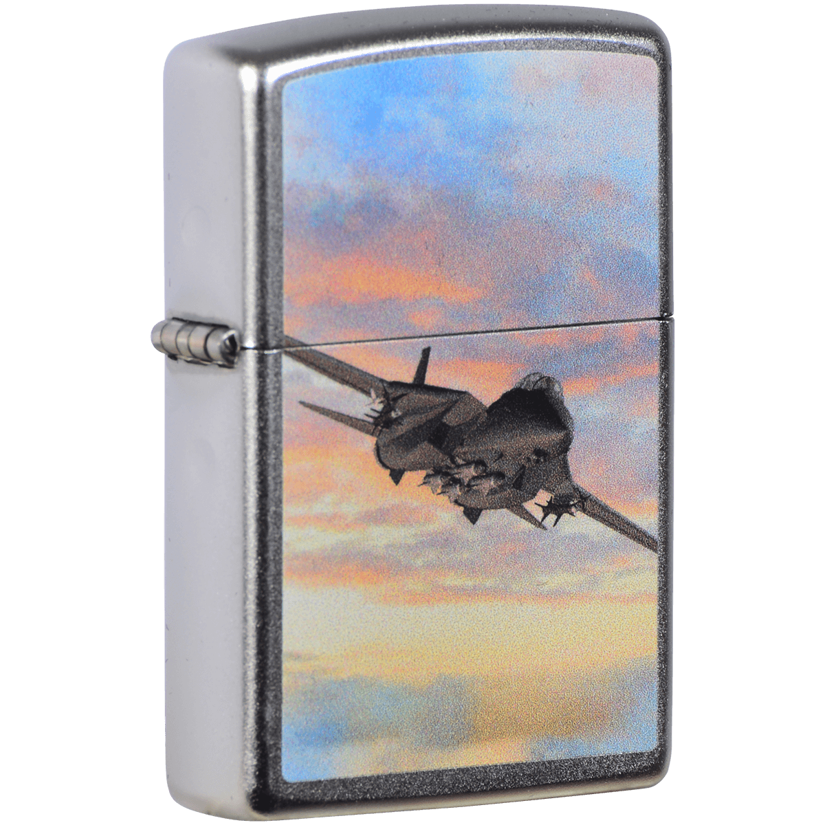 Zippo Pk Collection Fighter Jet Satin Chrome