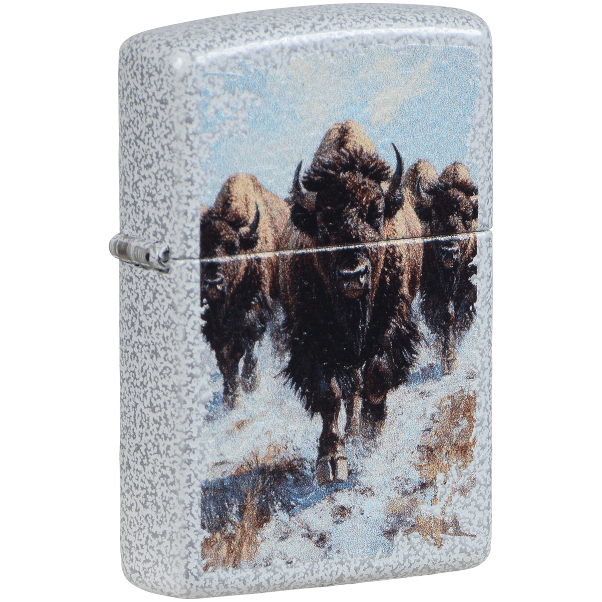 Zippo Pk Collection Bison And Glacier Color Image