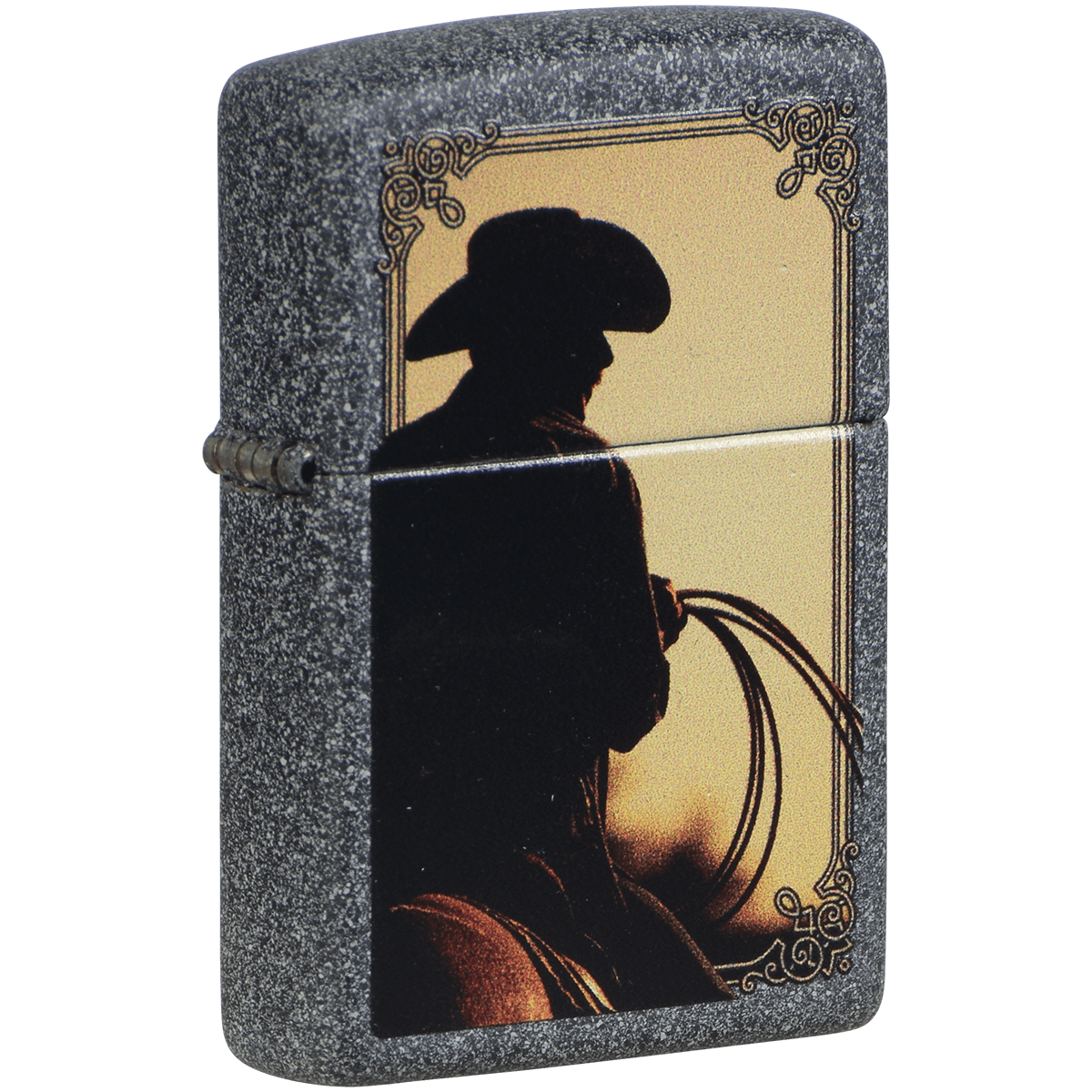 Zippo Pk Collection Cowboy Rope Stone Finish