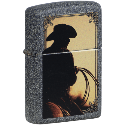 Zippo Pk Collection Cowboy Rope Stone Finish