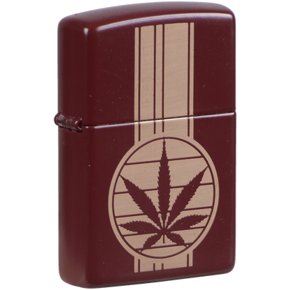 Zippo Pk Collection Retro Leaf Merlot Finish
