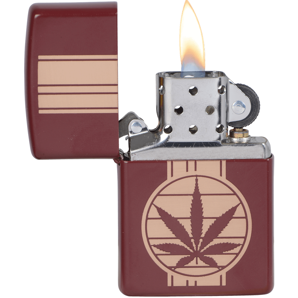 Zippo Pk Collection Retro Leaf Merlot Finish