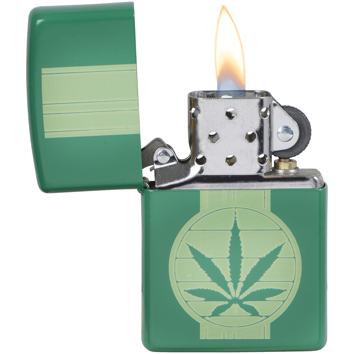 Zippo Pk Collection Retro Leaf Matte Green