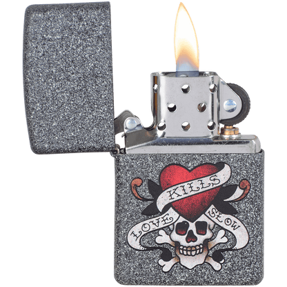 Zippo Pk Collection Skull Stone Finish
