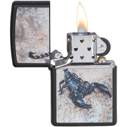 Zippo Pk Collection Scorpion Black Matte