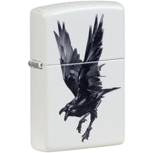 Zippo Pk Collection Raven White Matte