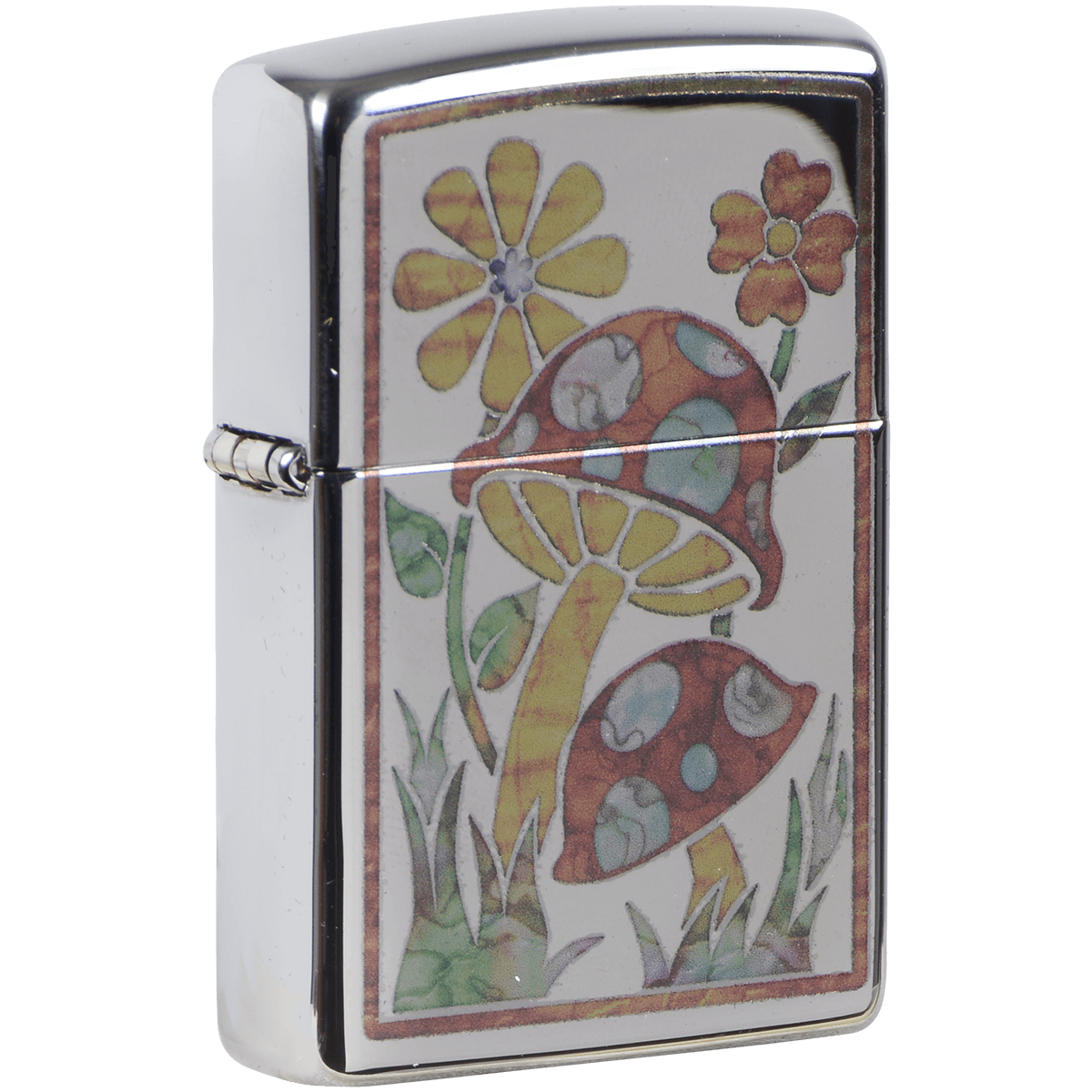 Zippo Pk Collection Fusion Mushrooms High Polish Chrome